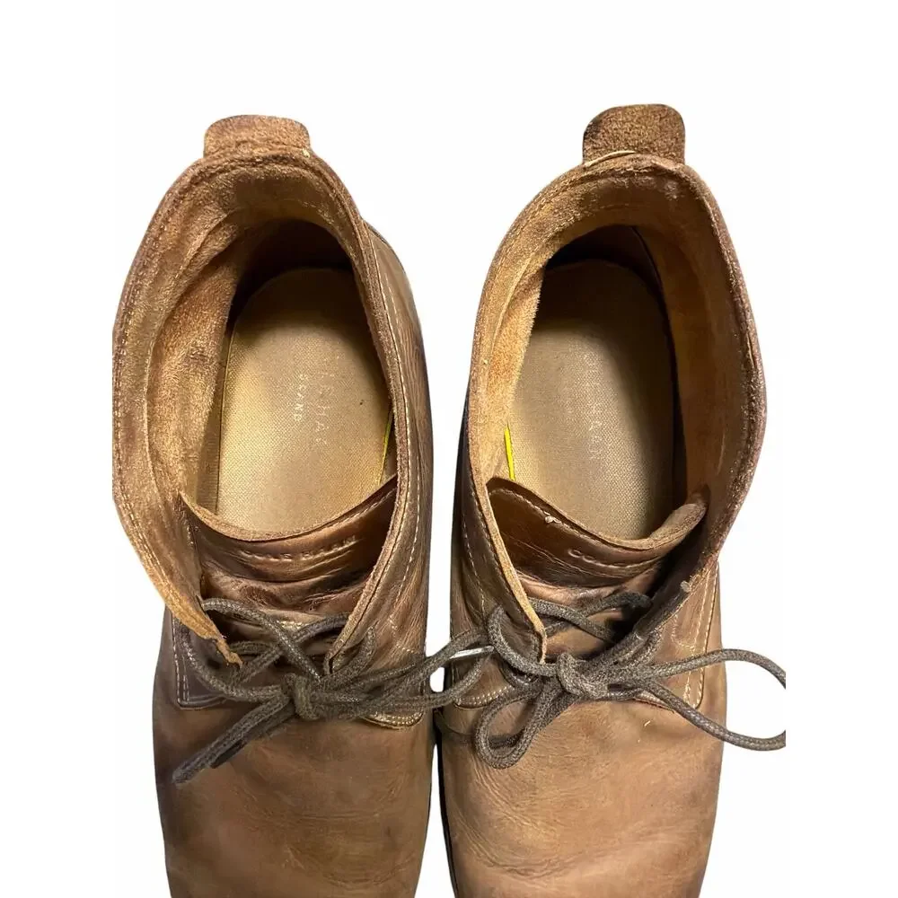 Cole Haan Grand 360 Chukka Leather Boots Men's US 9M Brown Style C34158 Preppy